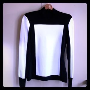 Balmain x H&M jersey knit color block top NWT RARE